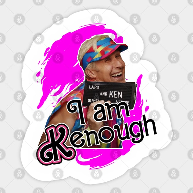 i am kenough Sticker by sungchengjie_art